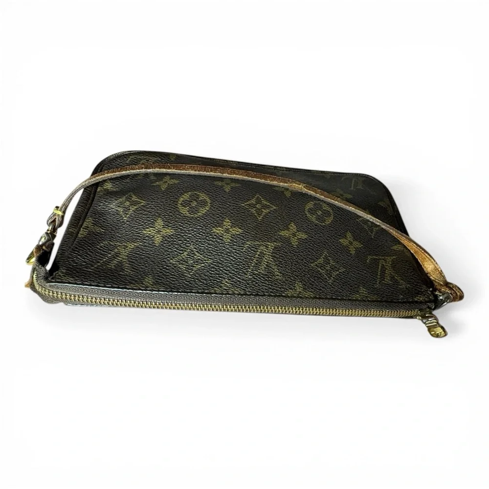 Louis Vuitton Pochette Accessoires Monogram Shoulder Bag Mini Brown Canvas